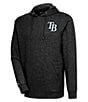 Antigua MLB American League Action Hoodie, Color:Tampa Bay Rays Black - Image 1