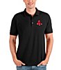 Color:Boston Red Sox Black/Dark Red - Image 1 - MLB American League Affluent Short-Sleeve Polo Shirt
