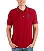 Color:Los Angeles Angels Dark Red - Image 1 - MLB American League Affluent Short-Sleeve Polo Shirt