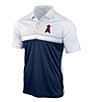Color:Los Angeles Angels Navy - Image 1 - MLB American League Answer Short-Sleeve Polo Shirt