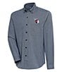 Color:Cleveland Guardians Navy/White - Image 1 - MLB American League Compression Long Sleeve Woven Shirt