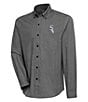 Color:Chicago White Sox Black - Image 1 - MLB American League Compression Long Sleeve Woven Shirt
