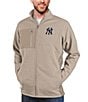 Color:New York Yankees Oatmeal - Image 1 - MLB American League Course Full-Zip Jacket