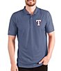 Color:Texas Rangers Dark Royal - Image 1 - MLB American League Esteem Short Esteem Short-Sleeve Polo Shirt