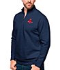 Color:Boston Red Sox Navy - Image 1 - MLB American League Gambit Quarter-Zip Pullover