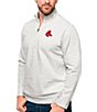 Color:Boston Red Sox Grey - Image 1 - MLB American League Gambit Quarter-Zip Pullover