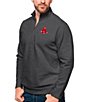 Color:Boston Red Sox Charcoal - Image 1 - MLB American League Gambit Quarter-Zip Pullover