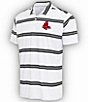 Color:Boston Red Sox Black - Image 1 - MLB American League Groove Short Sleeve Polo Shirt