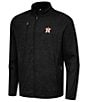 Antigua MLB American League Hold-Up Performance Stretch Jacket, Color:Houston Astros Black - Image 1