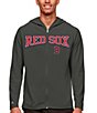 Color:Boston Red Sox Carbon - Image 1 - MLB American League Legacy Full-Zip Hoodie