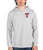 Color:Texas Rangers Light Grey - Image 1 - MLB American League Small Logo Absolute Hoodie