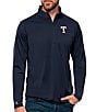 Color:Texas Rangers Navy - Image 1 - MLB American League Tribute Quarter-Zip Pullover