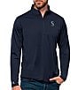 Color:Seattle Mariners Navy - Image 1 - MLB American League Tribute Quarter-Zip Pullover