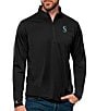 Color:Seattle Mariners Black - Image 1 - MLB American League Tribute Quarter-Zip Pullover