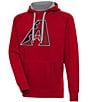 Antigua MLB Arizona Diamondbacks Victory Pullover Hoodie, Color:Dark Red - Image 1