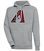 Antigua MLB Arizona Diamondbacks Victory Pullover Hoodie, Color:Grey Heather - Image 1