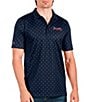 Color:Navy - Image 1 - MLB Atlanta Braves Spark Short-Sleeve Polo Shirt