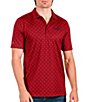 Color:Dark Red - Image 1 - MLB Atlanta Braves Spark Short-Sleeve Polo Shirt