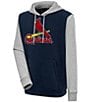 Color:San Louis Cardinals Navy/Grey - Image 1 - MLB Chenille Patch Victory Hoodie