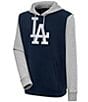 Color:Los Angeles Dodgers Navy/Grey - Image 1 - MLB Chenille Patch Victory Hoodie