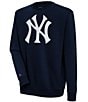 Color:New York Yankees Navy - Image 1 - MLB Chenille Patch Victory Sweatshirt