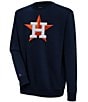 Color:Houston Astros Navy - Image 1 - MLB Chenille Patch Victory Sweatshirt