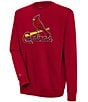 Color:ST. Louis Cardinals DK Red - Image 1 - MLB Chenille Patch Victory Sweatshirt