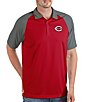 Color:Dark Red - Image 1 - MLB Cincinnati Reds Nova Short-Sleeve Polo Shirt