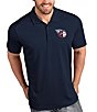 Antigua MLB Cleveland Guardians Tribute Short-Sleeve Polo Shirt, Color:Navy - Image 1