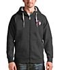 Antigua MLB Cleveland Guardians Full-Zip Hoodie, Color:Smoke - Image 1