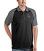 Color:Black - Image 1 - MLB Colorado Rockies Nova Short-Sleeve Colorblock Polo Shirt