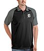 Color:Black - Image 1 - MLB Detroit Tigers Nova Short-Sleeve Colorblock Polo Shirt