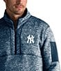 Color:New York Yankees Navy - Image 2 - MLB Fortune Quarter-Zip Pullover