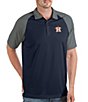 Color:Navy - Image 1 - MLB Houston Astros Nova Short-Sleeve Colorblock Polo Shirt