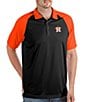 Color:Black/Mango - Image 1 - MLB Houston Astros Nova Short-Sleeve Colorblock Polo Shirt