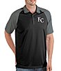 Color:Black - Image 1 - MLB Kansas City Royals Nova Short-Sleeve Colorblock Polo Shirt