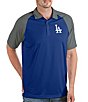 Color:Dark Royal - Image 1 - MLB Los Angeles Dodgers Nova Short-Sleeve Colorblock Polo Shirt