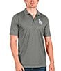 Color:Steel - Image 1 - MLB Los Angeles Dodgers Spark Short-Sleeve Polo Shirt