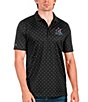 Color:Black - Image 1 - MLB Miami Marlins Spark Short-Sleeve Polo Shirt
