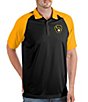 Color:Black/Gold - Image 1 - MLB Milwaukee Brewers Nova Short-Sleeve Colorblock Polo Shirt