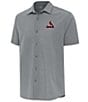 Antigua MLB National League Activate Short Sleeve Woven Shirt, Color:St. Louis Cardinals Skyscraper - Image 1
