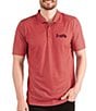 Color:Atlanta Braves Dark Red - Image 1 - MLB National League Esteem Short Esteem Short-Sleeve Polo Shirt