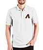 Color:Arizona Diamondbacks White - Image 1 - MLB National League Esteem Short Esteem Short-Sleeve Polo Shirt