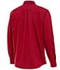 Antigua MLB National League Flight Long Sleeve Woven Shirt, Color:Arizona Diamondbacks Dark Red - Image 2