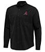 Antigua MLB National League Flight Long Sleeve Woven Shirt, Color:Arizona Diamondbacks Black - Image 1