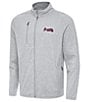 Antigua MLB National League Hold-Up Performance Stretch Jacket, Color:Atlanta Braves Grey Heather - Image 1