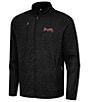 Antigua MLB National League Hold-Up Performance Stretch Jacket, Color:Atlanta Braves Black - Image 1
