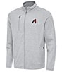 Antigua MLB National League Hold-Up Performance Stretch Jacket, Color:Arizona Diamondbacks Grey Heather - Image 1
