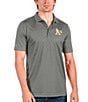 Color:Steel - Image 1 - MLB Oakland A's Spark Short-Sleeve Polo Shirt