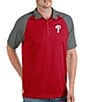 Color:Dark Red - Image 1 - MLB Philadelphia Phillies Nova Short-Sleeve Colorblock Polo Shirt